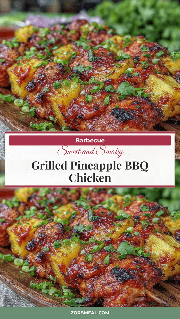 grilled pineapple bbq chicken skewers recipe