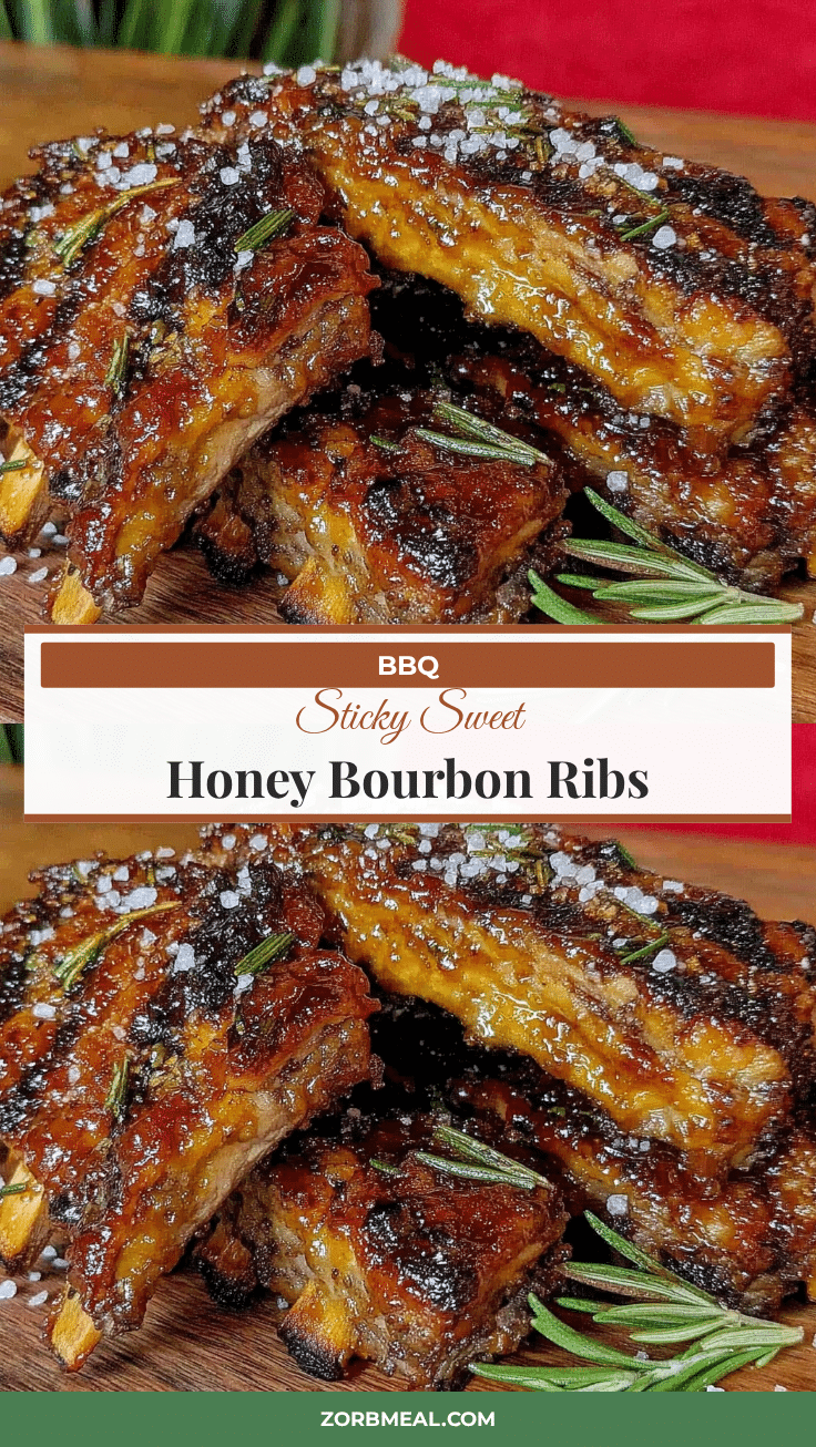 honey bourbon glazed grilled ribs recipe