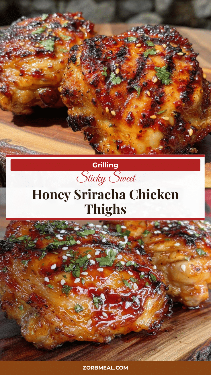 honey sriracha grilled chicken thighs recipe