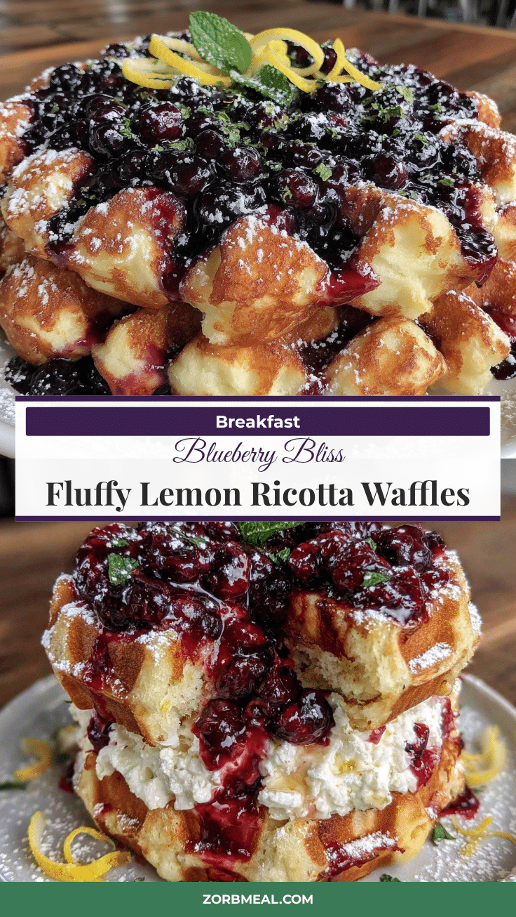lemon ricotta waffles recipe