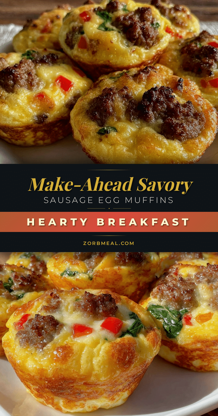 make-ahead savory sausage egg muffins recipe