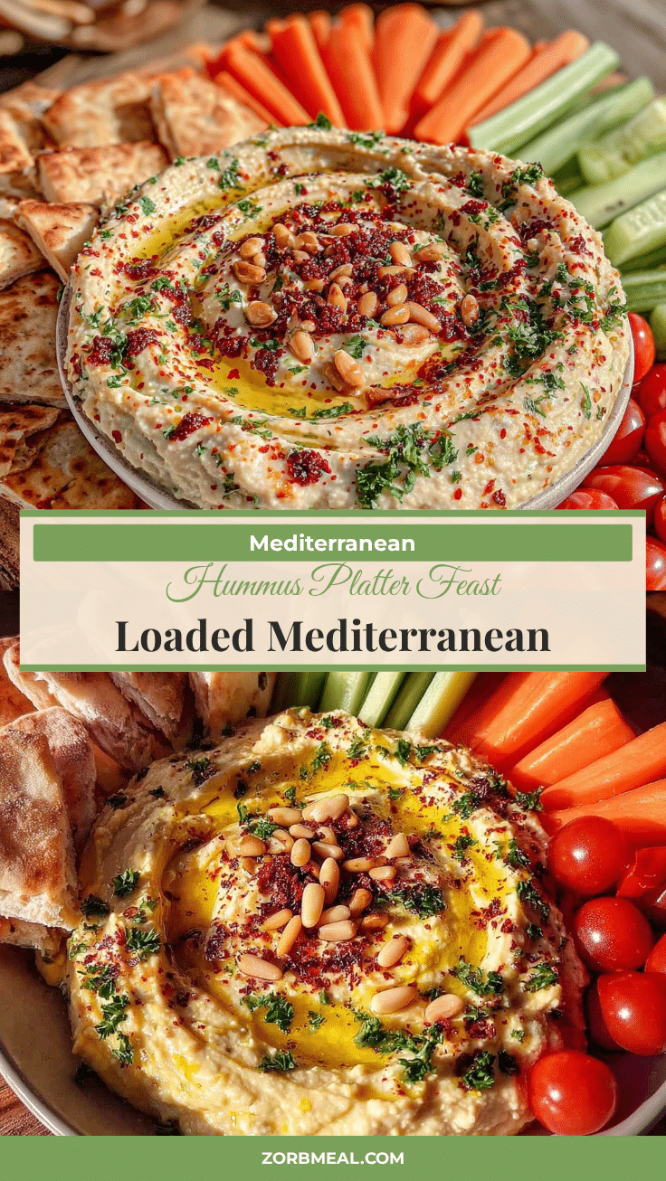 Mediterranean hummus platter recipe