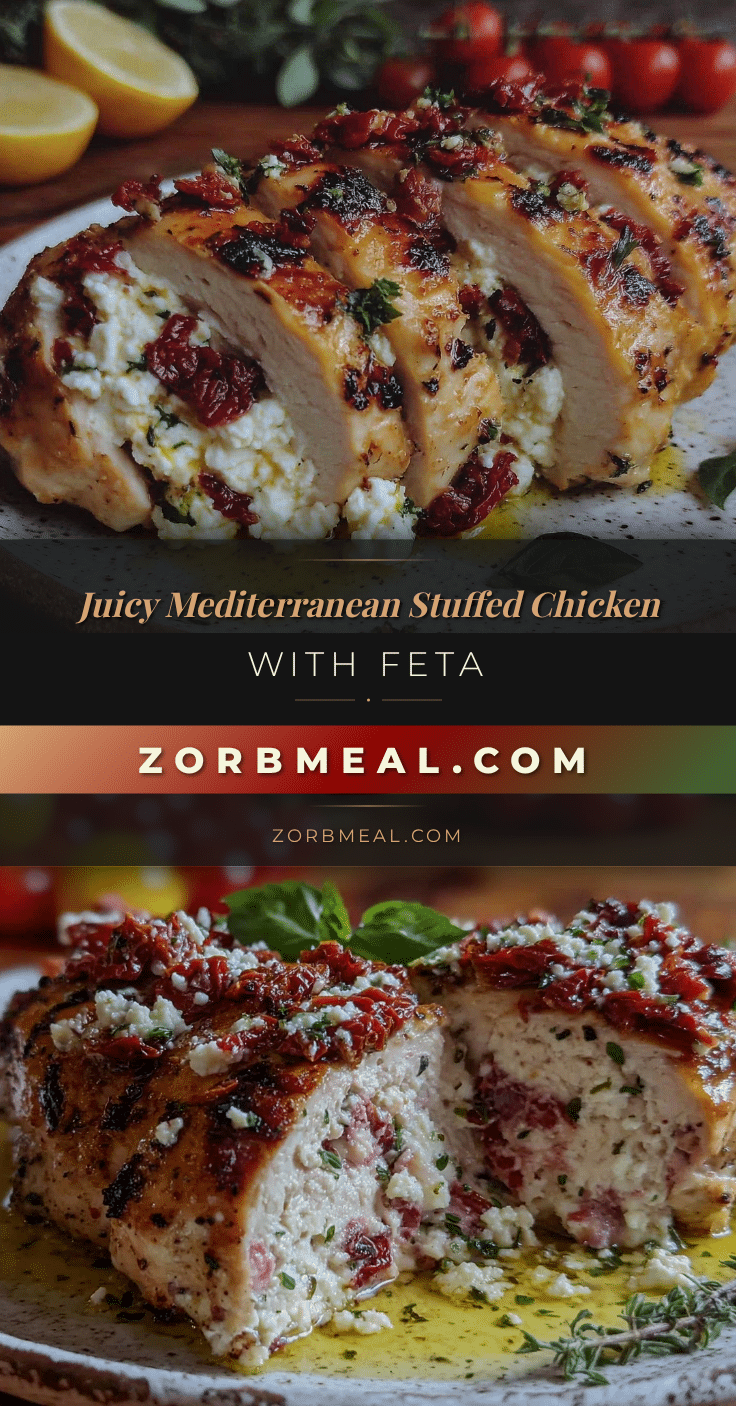 Mediterranean stuffed chicken breast recipe
