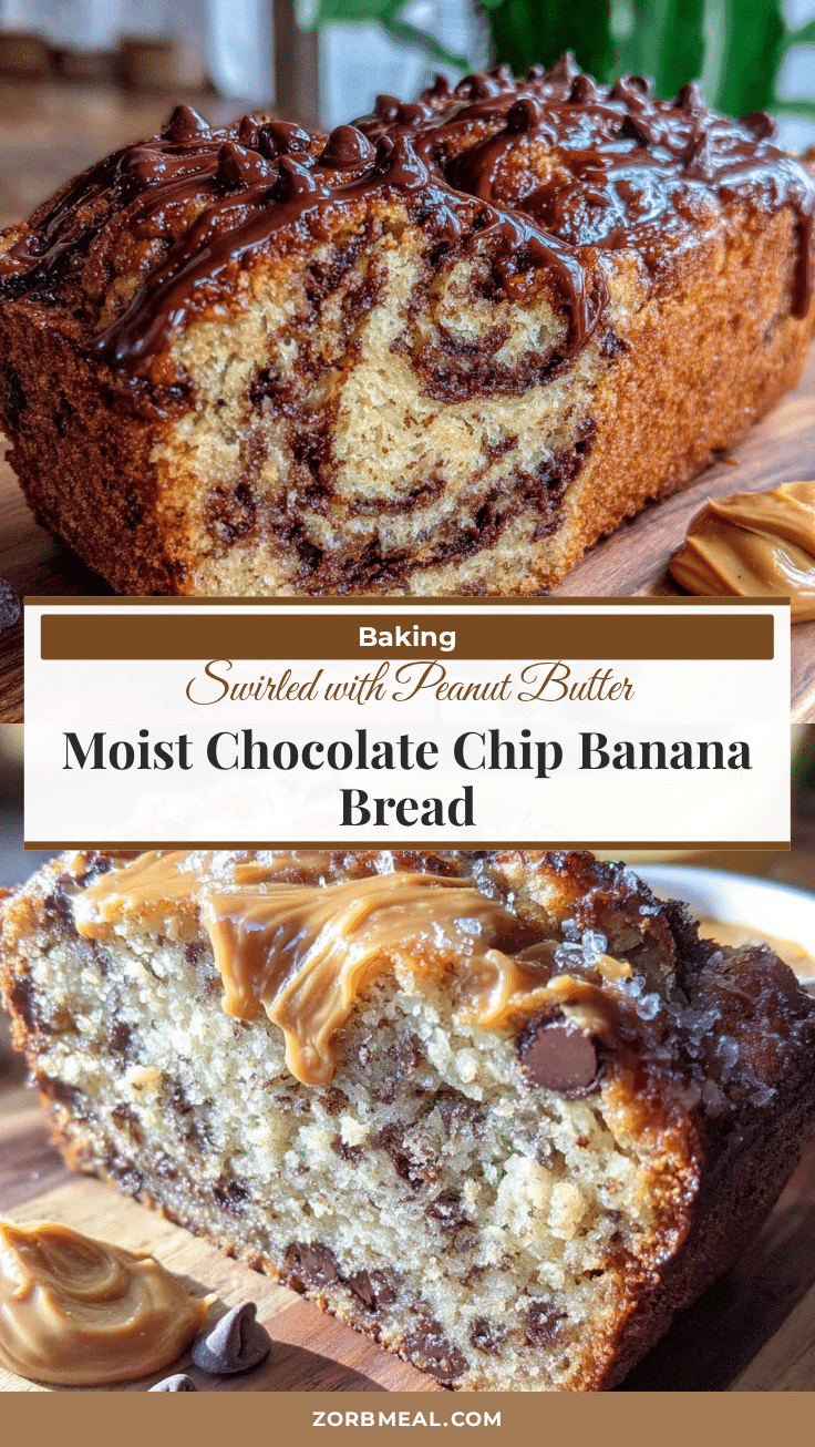 moist chocolate chip banana bread recipe