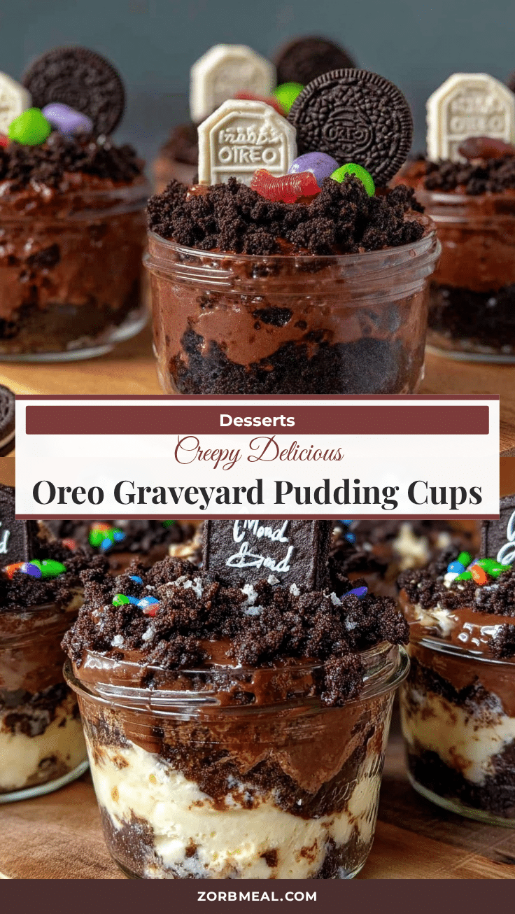 Oreo Graveyard Pudding Cups recipe