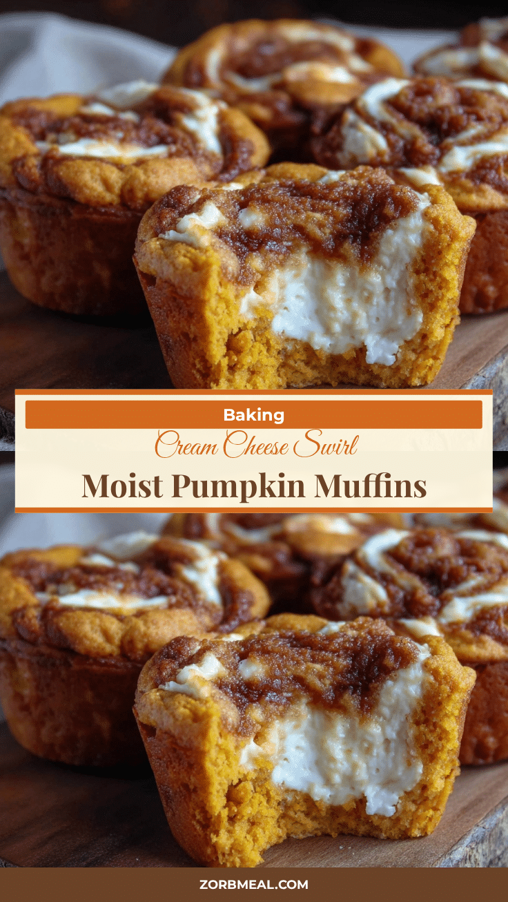 pumpkin cream cheese swirl muffins recipe