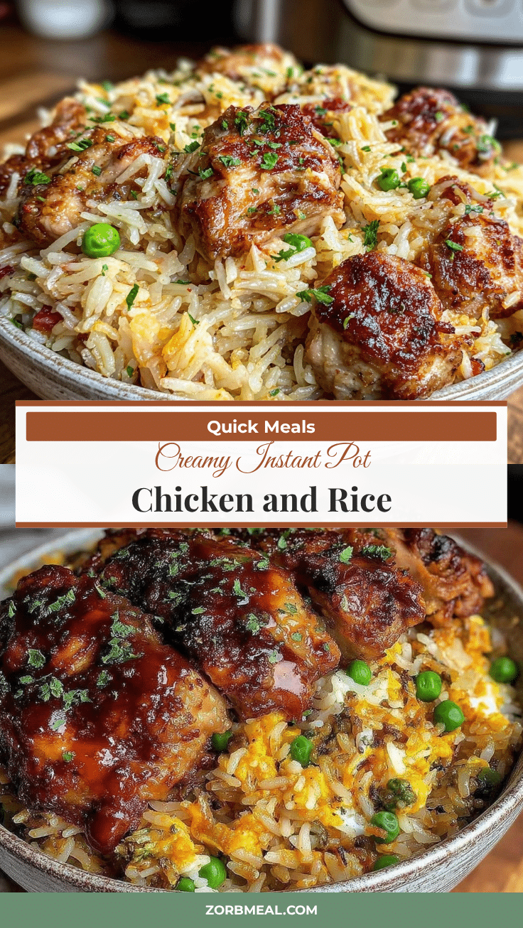 quick creamy instant pot chicken and rice recipe recipe
