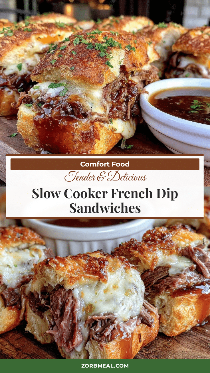 slow cooker french dip sandwiches recipe