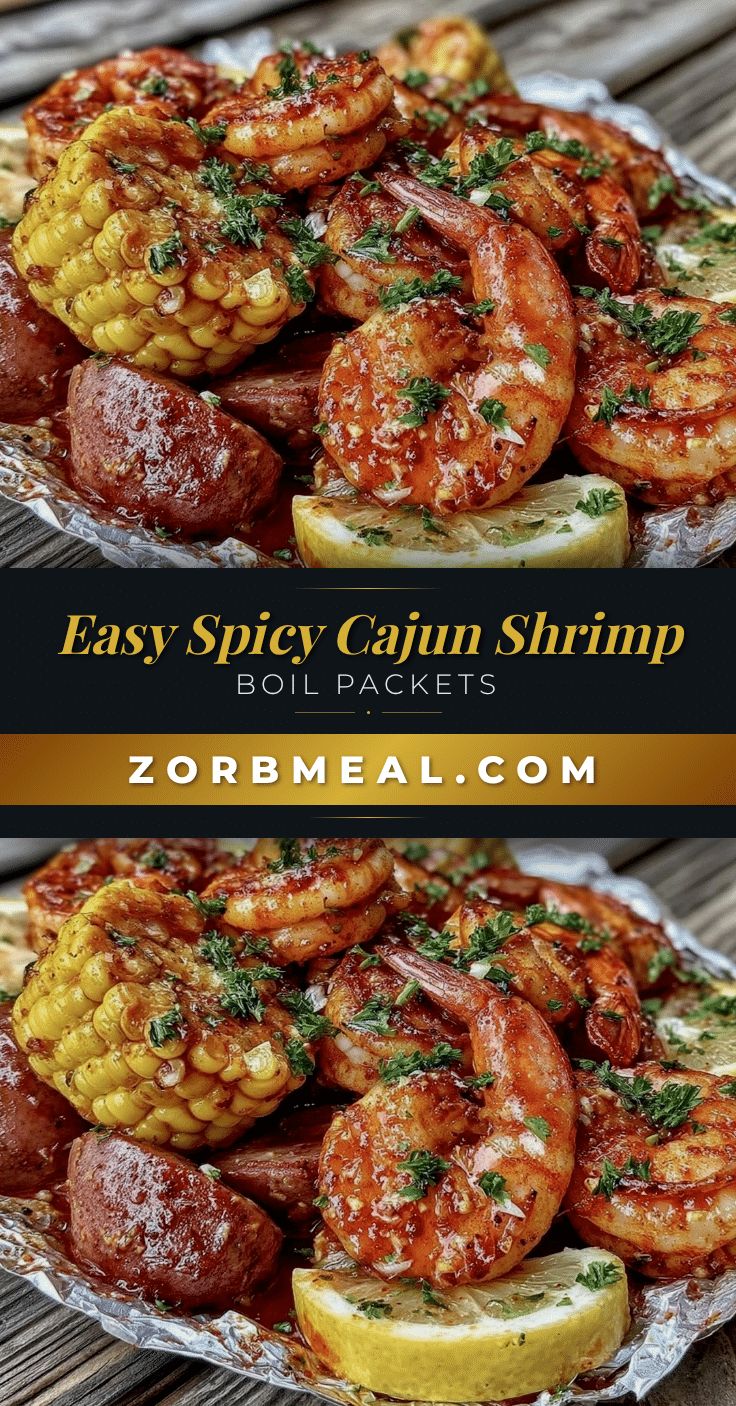 spicy cajun shrimp boil foil packets recipe