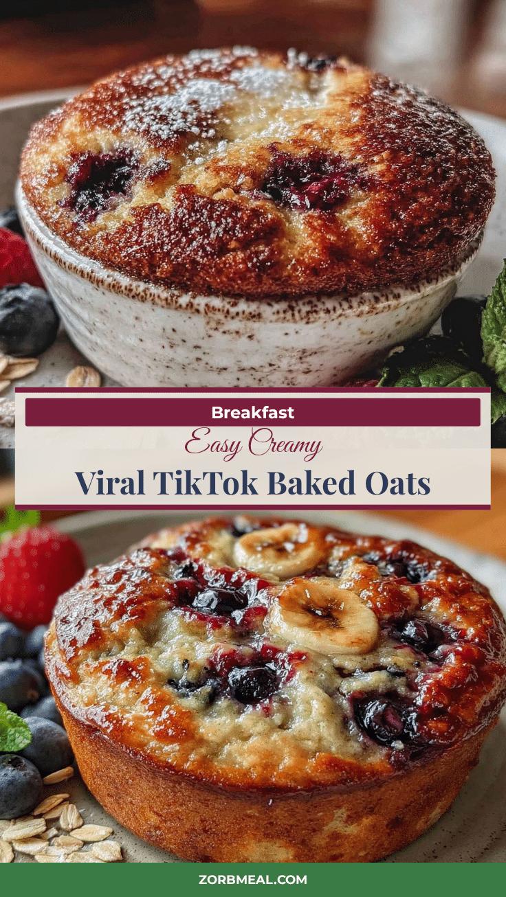 viral TikTok baked oats recipe recipe