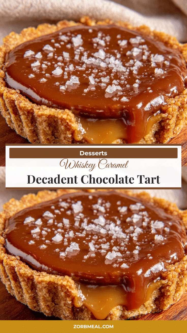 whiskey caramel chocolate tart recipe