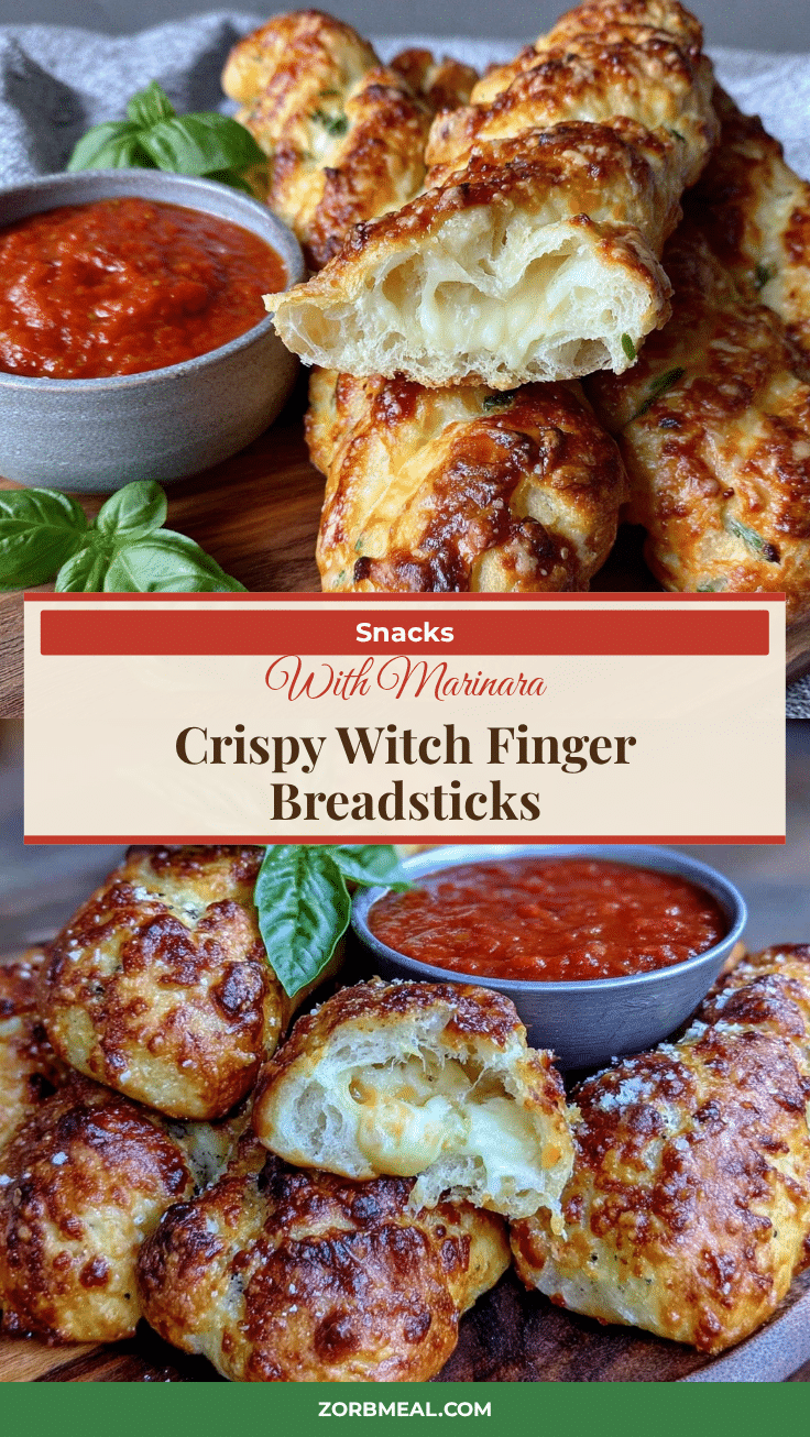 witch finger breadsticks recipe