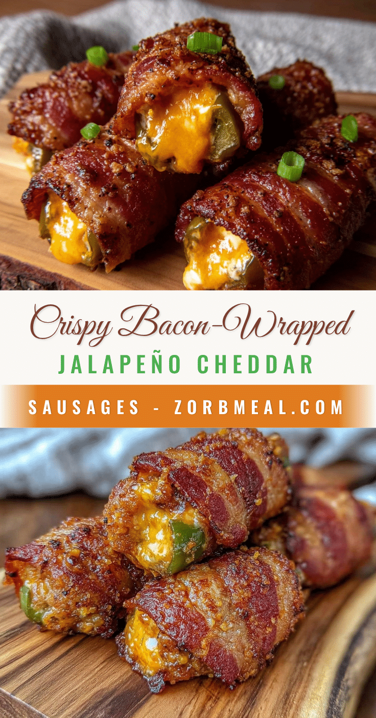bacon-wrapped jalapeño cheddar sausages recipe