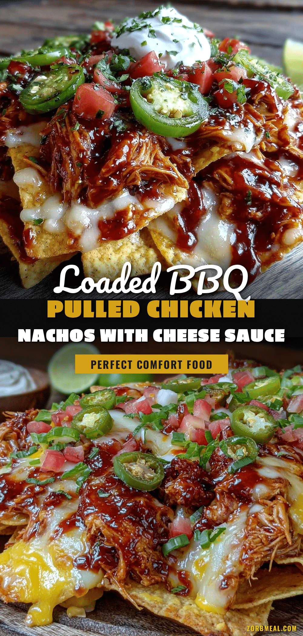 BBQ pulled chicken nachos recipe