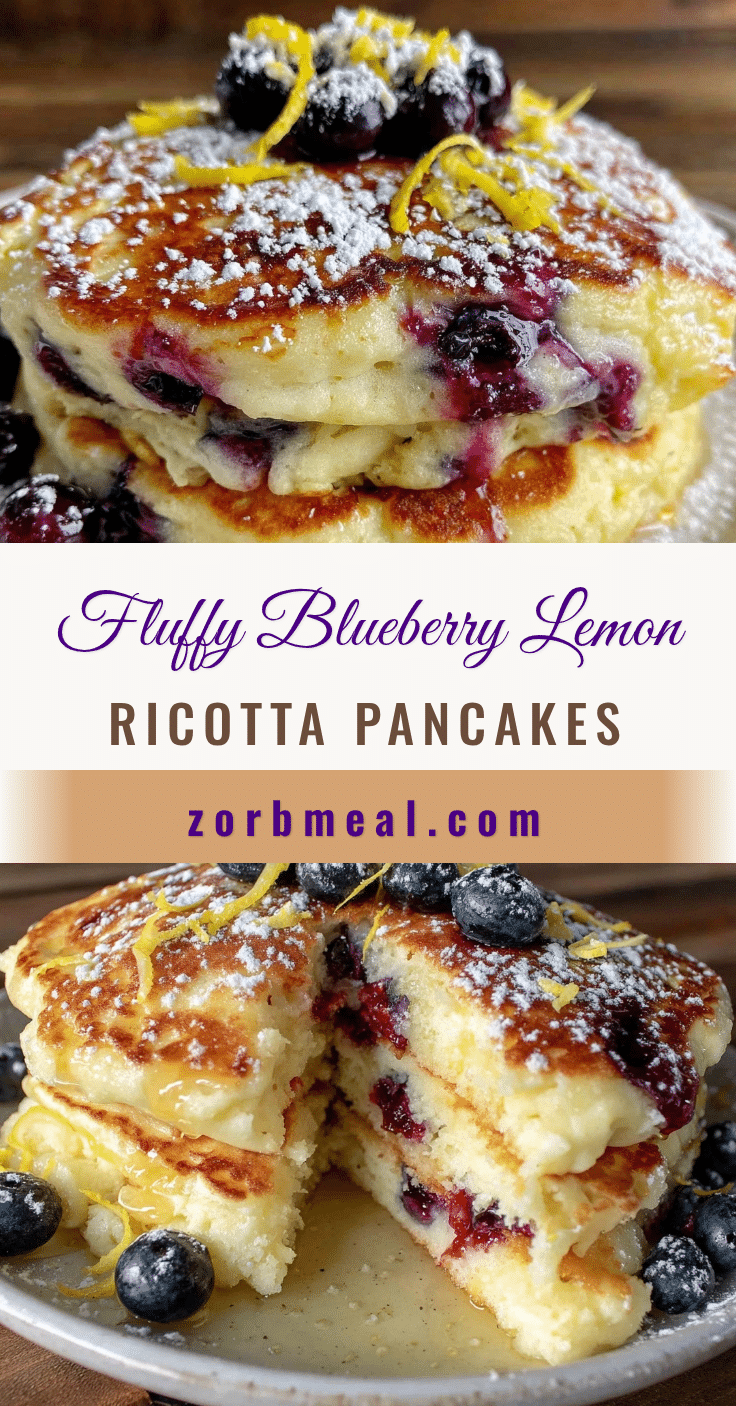 blueberry lemon ricotta pancakes recipe