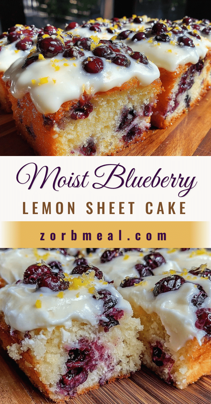 blueberry lemon sheet cake recipe