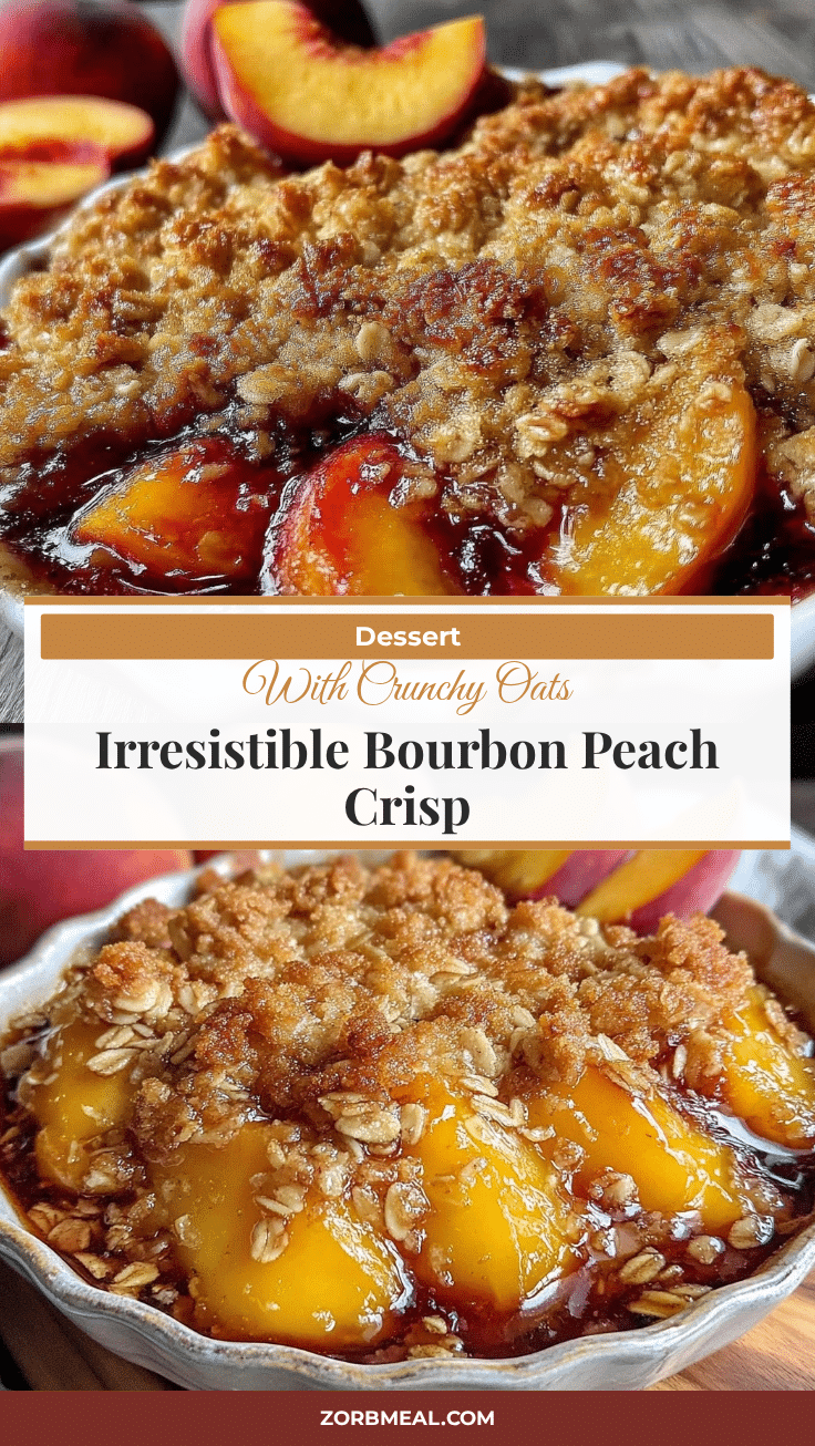 bourbon peach crisp recipe