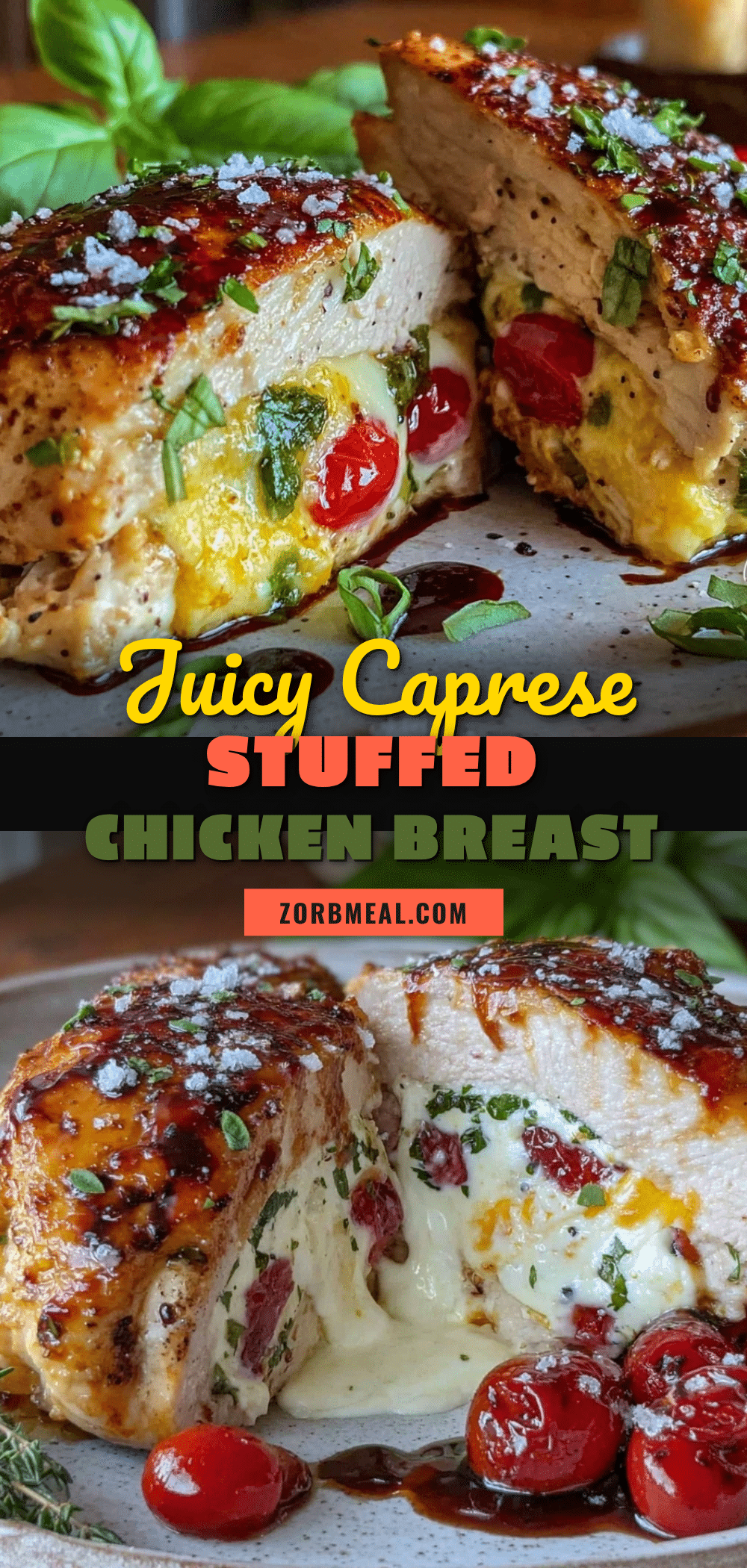 caprese stuffed chicken breast recipe