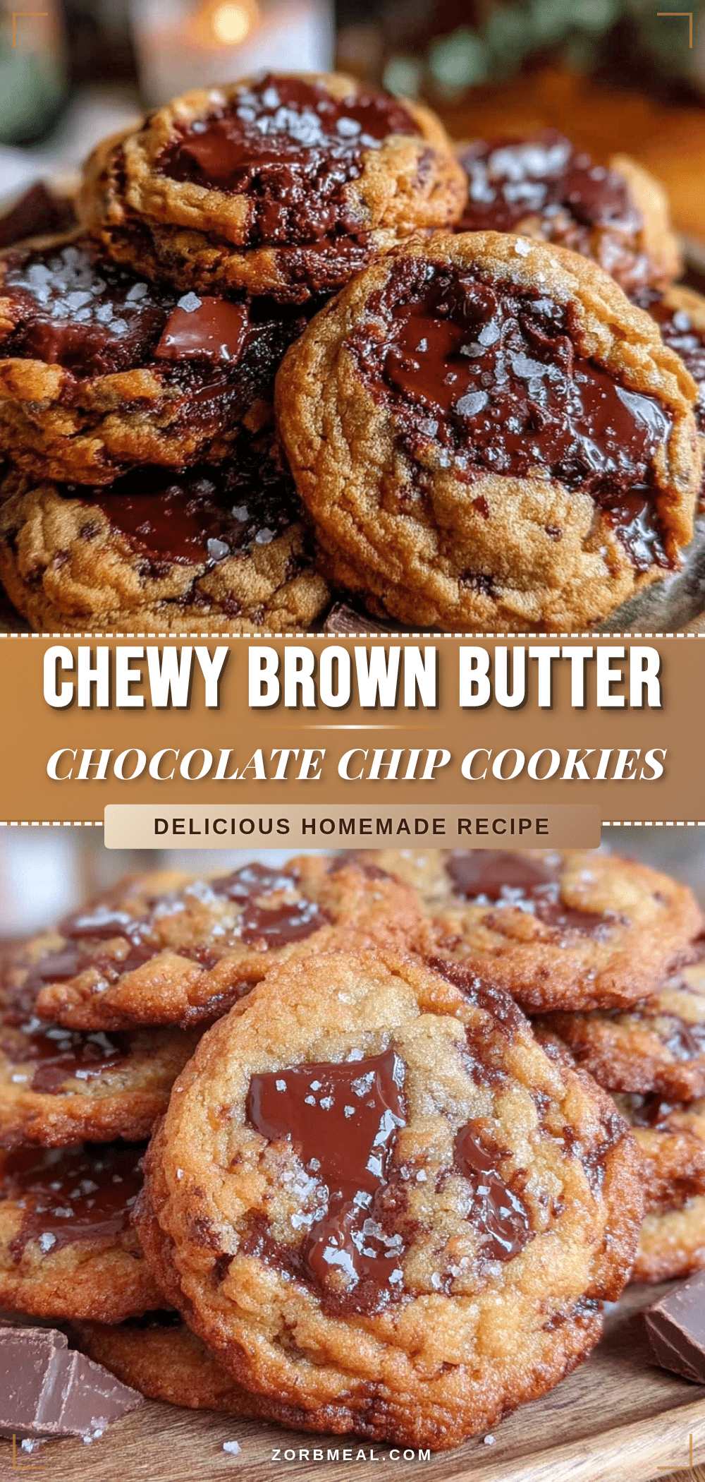 chewy brown butter chocolate chip cookies recipe
