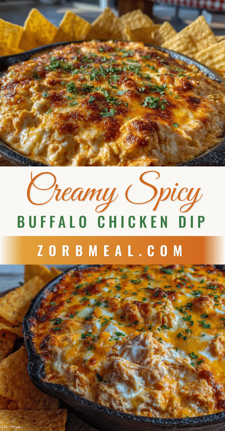 creamy buffalo chicken dip recipe