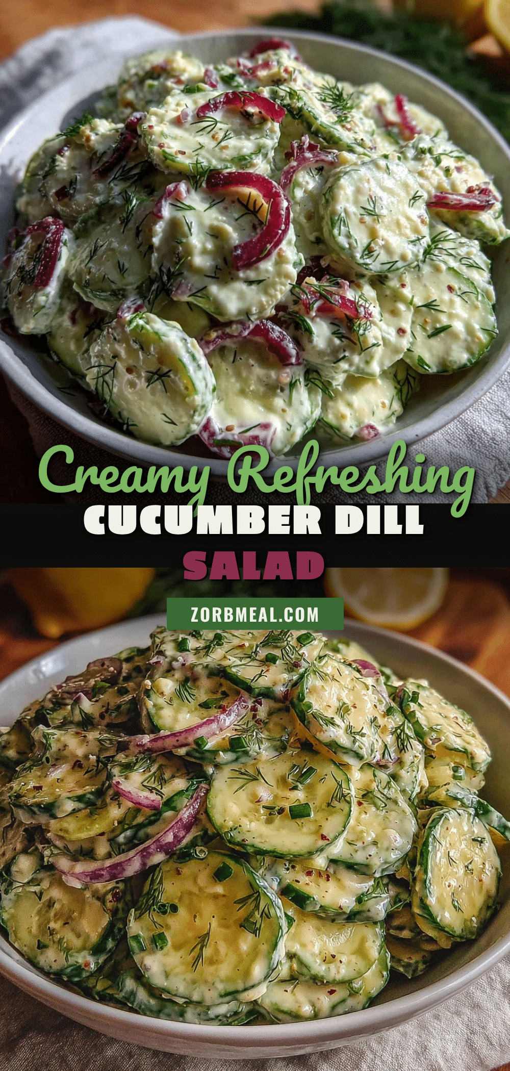 creamy cucumber dill salad recipe