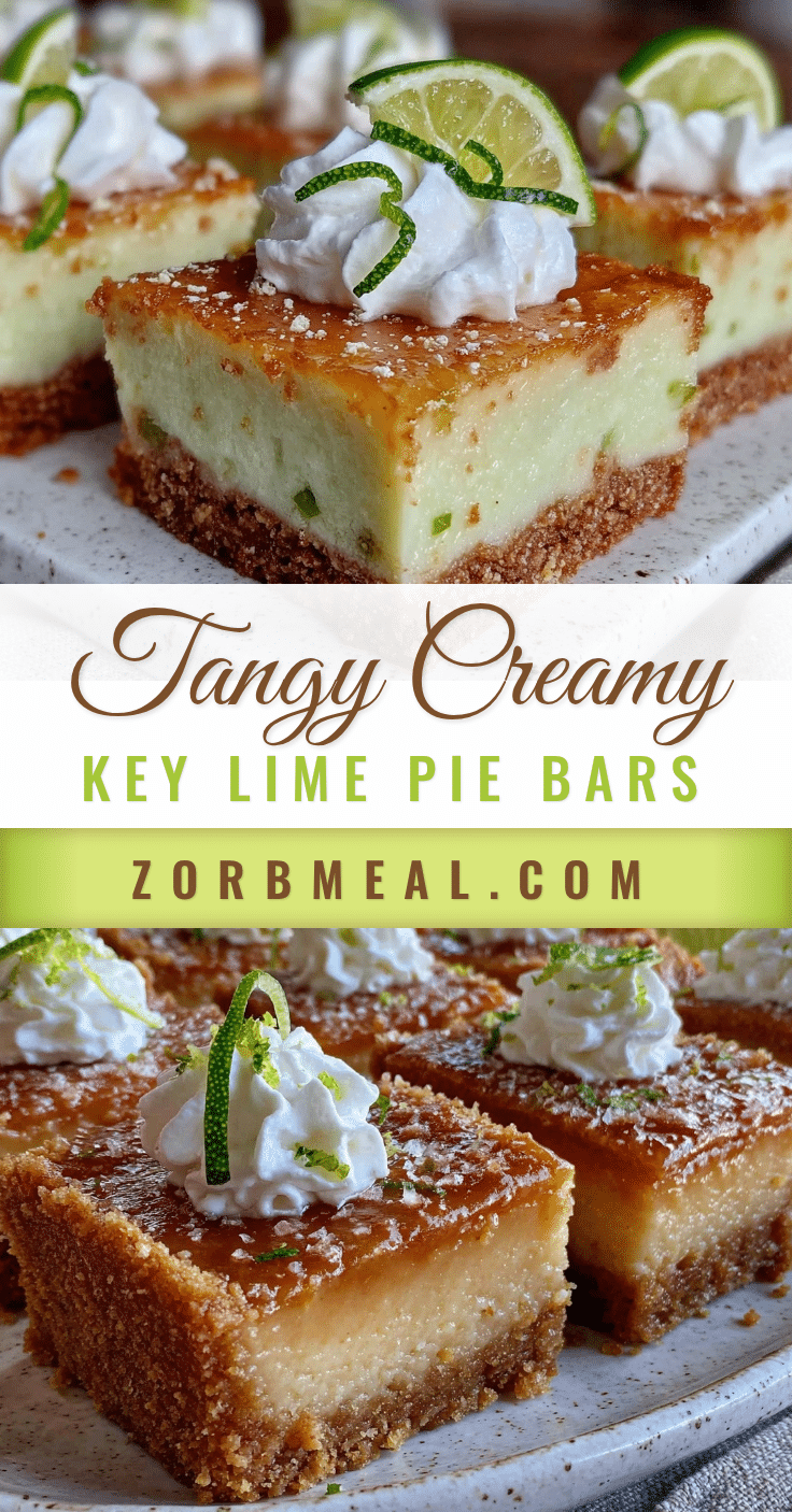 creamy key lime pie bars recipe