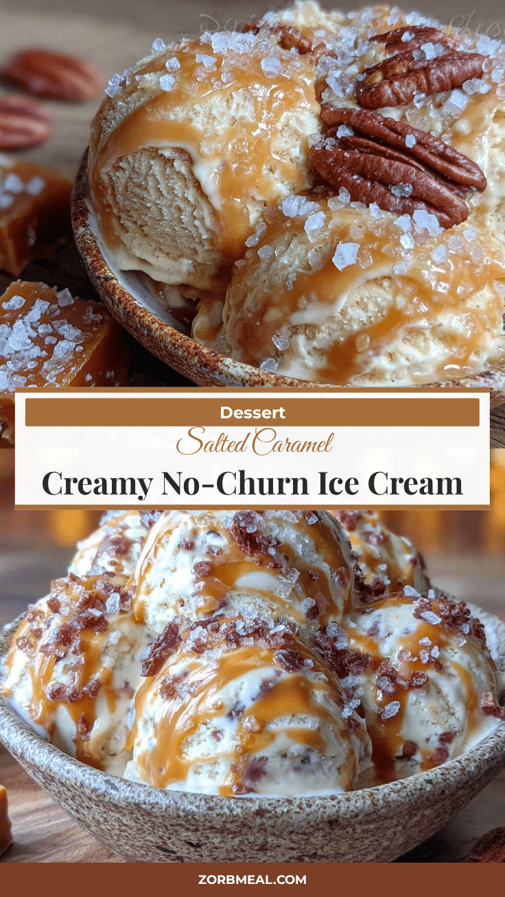 creamy no-churn salted caramel ice cream recipe