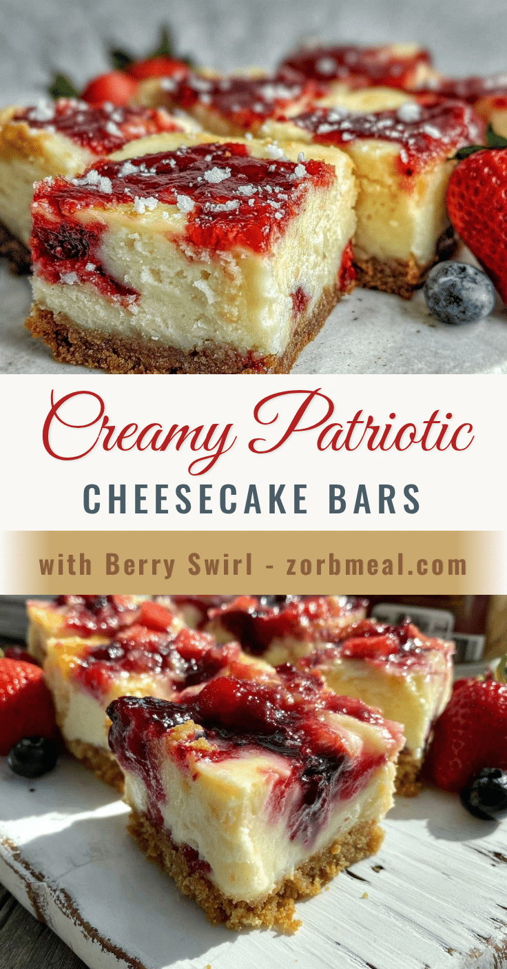 creamy patriotic cheesecake bars recipe