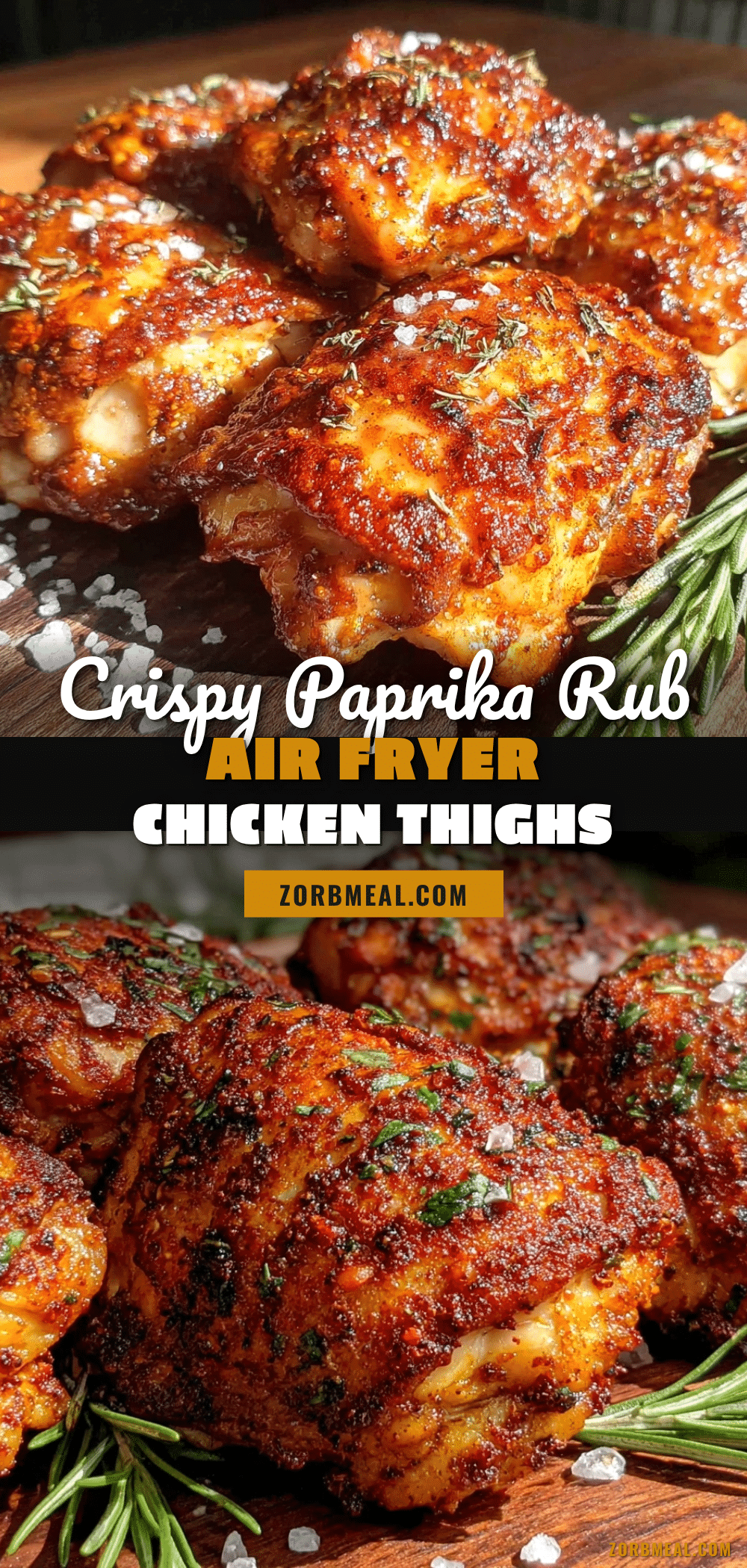 crispy air fryer chicken thighs recipe