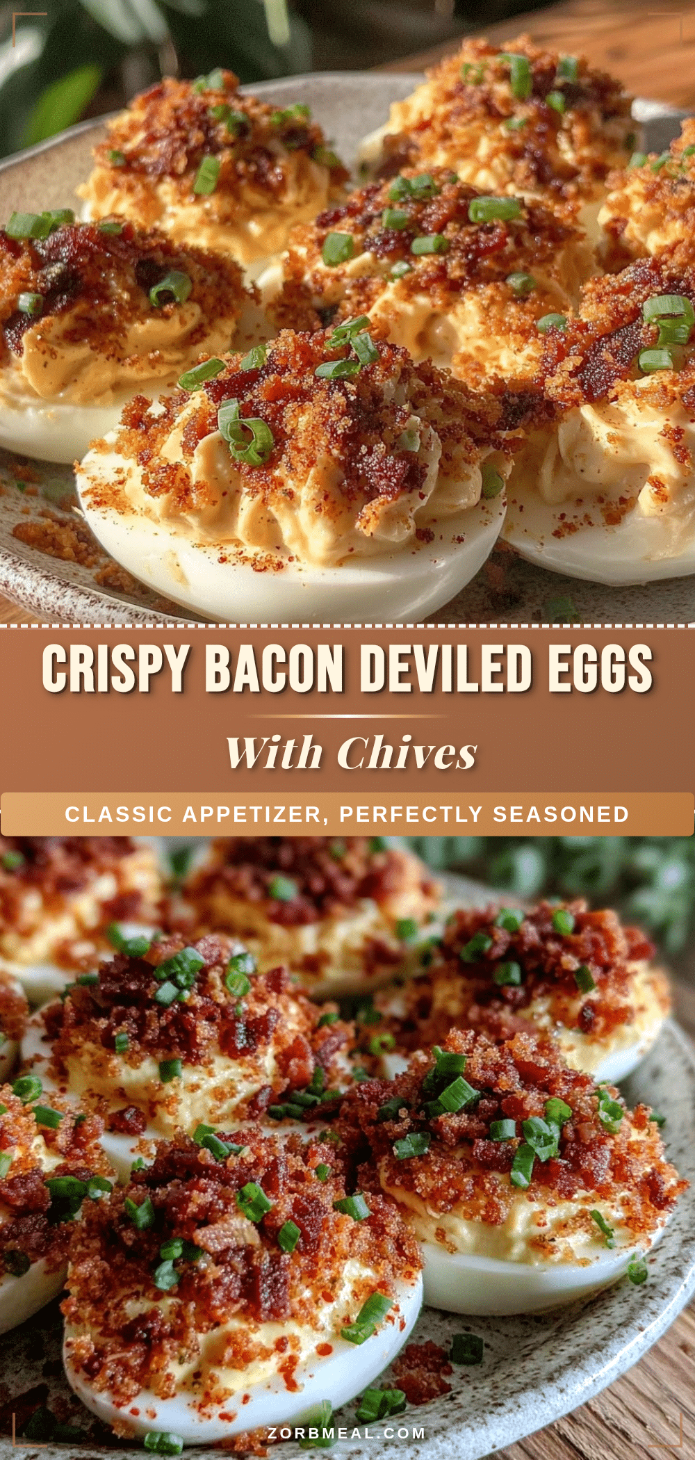 crispy deviled eggs with bacon recipe