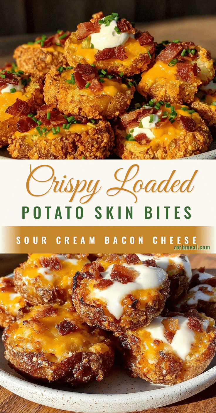 crispy loaded potato skin bites recipe