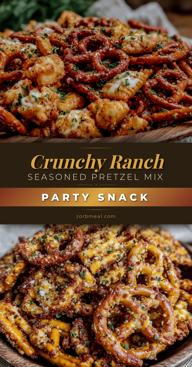 crunchy ranch seasoned pretzel mix recipe