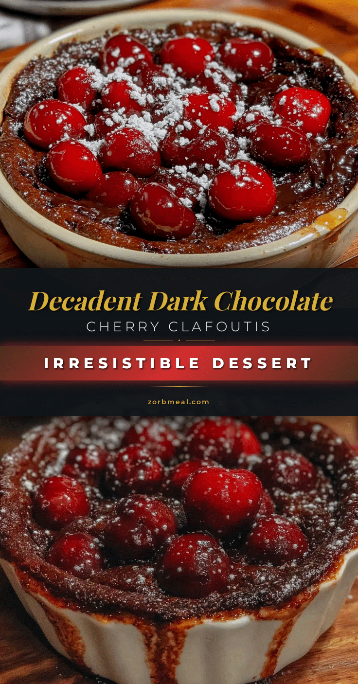 dark chocolate cherry clafoutis recipe