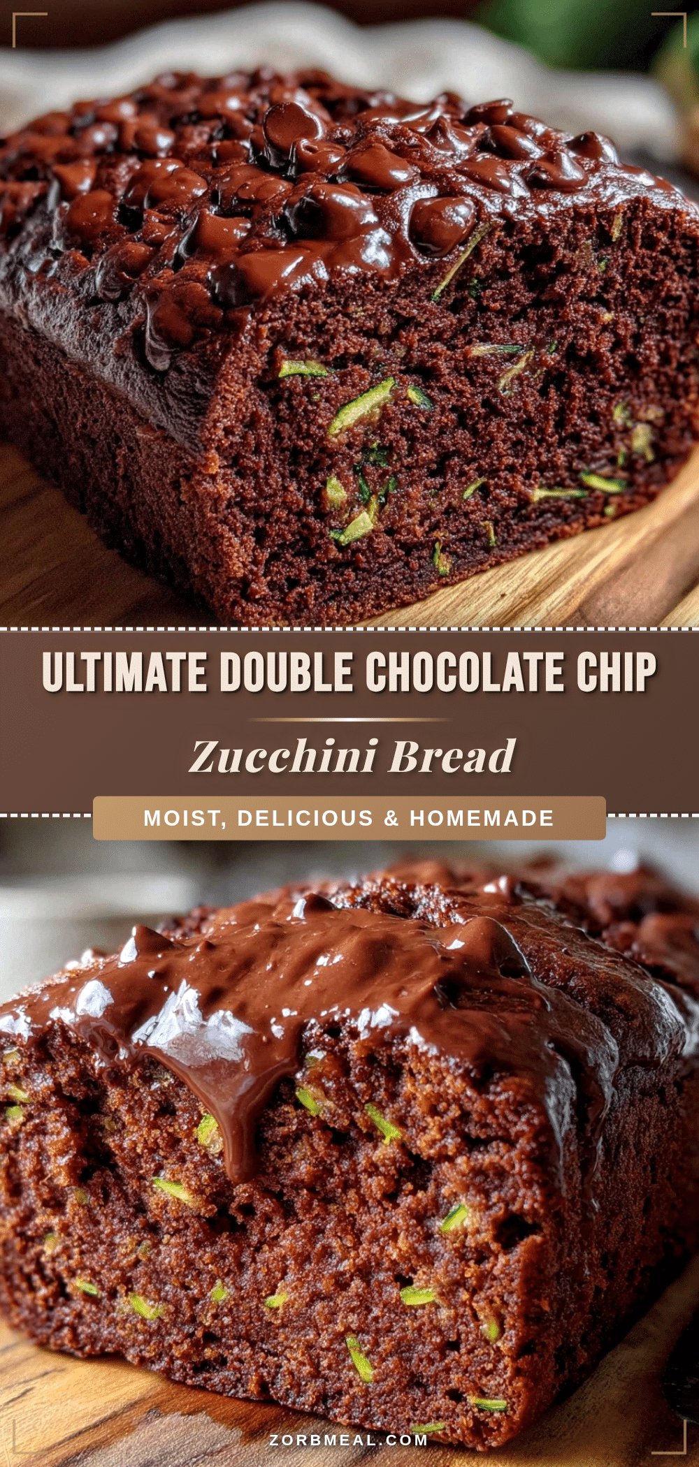 double chocolate chip zucchini bread recipe