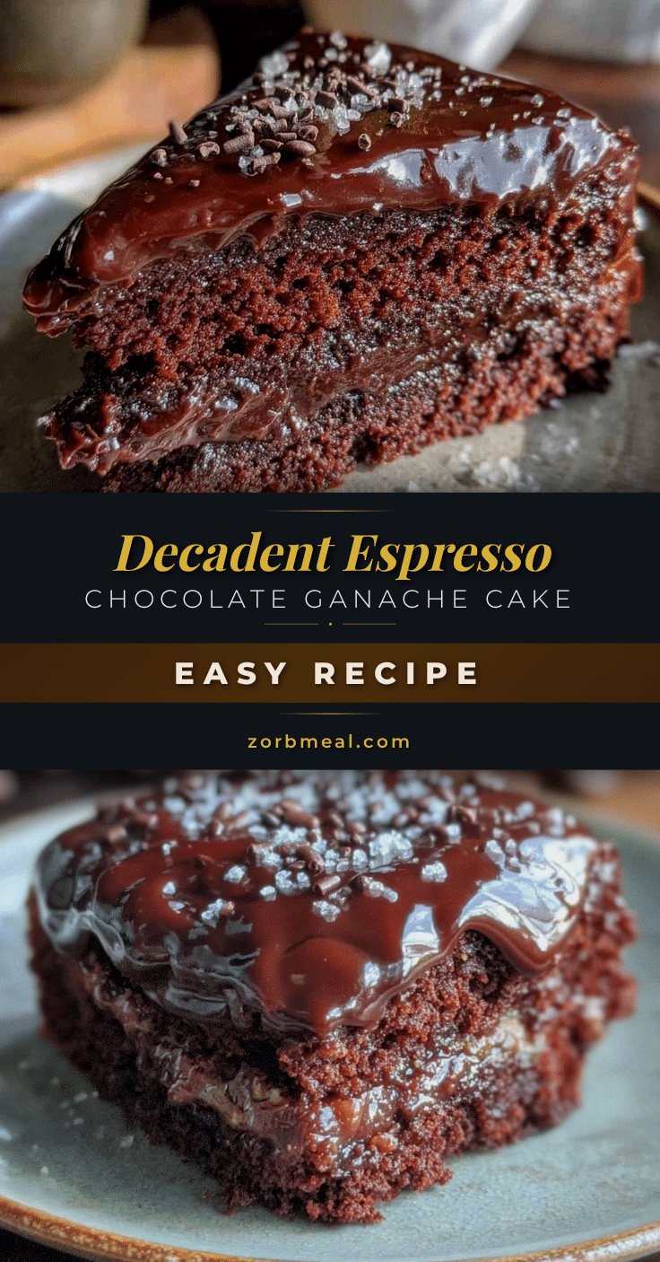 espresso chocolate ganache cake recipe