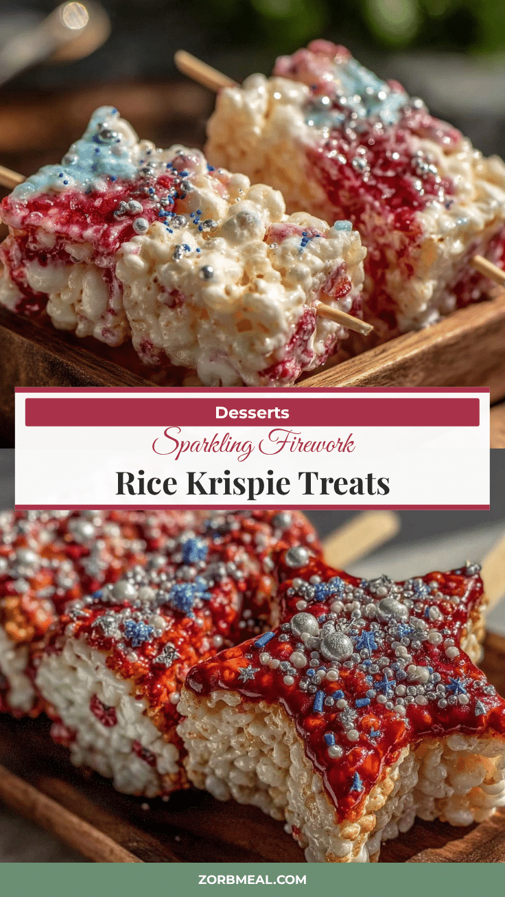 firework-themed rice krispie treats recipe