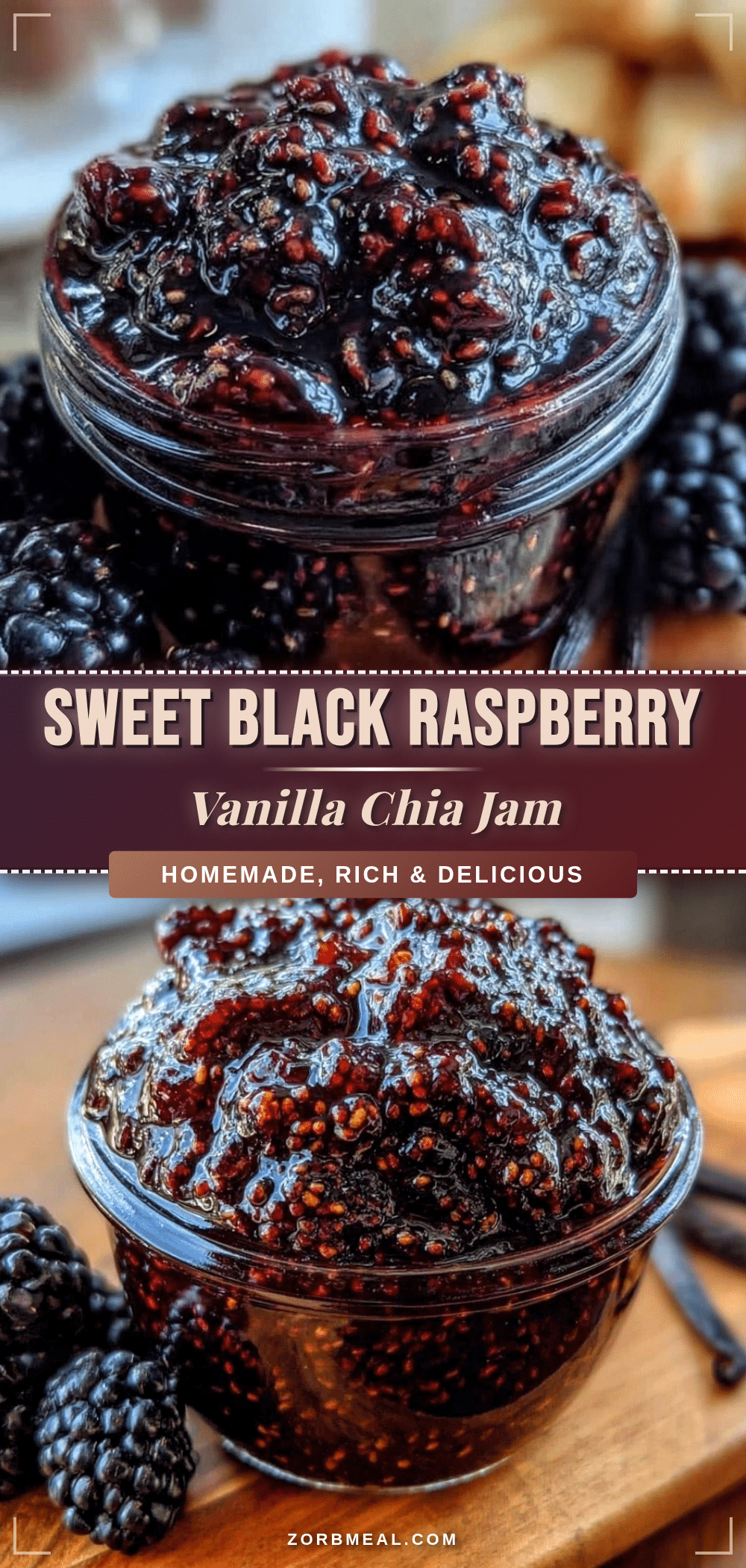 fresh black raspberry vanilla jam recipe