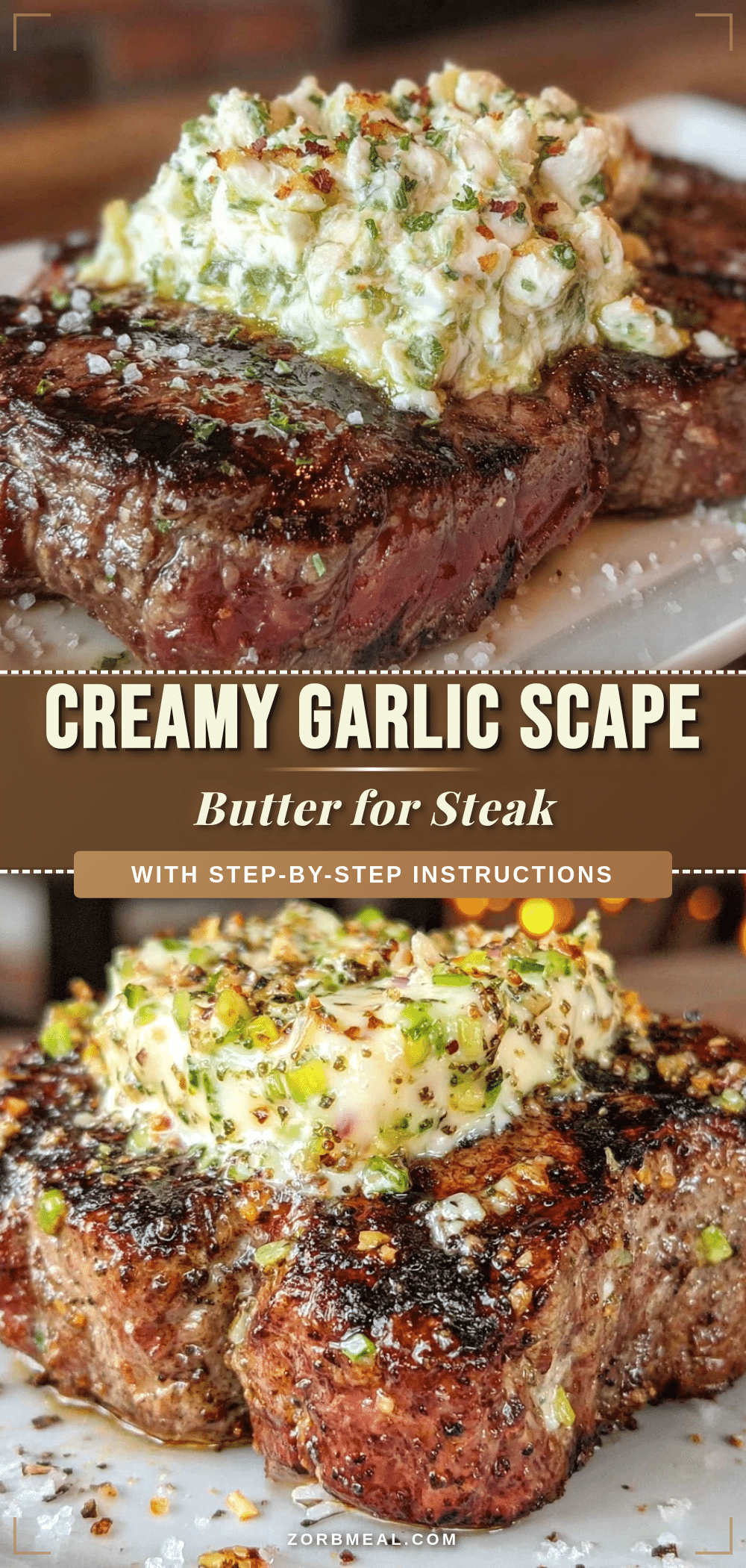 garlic scape compound butter recipe