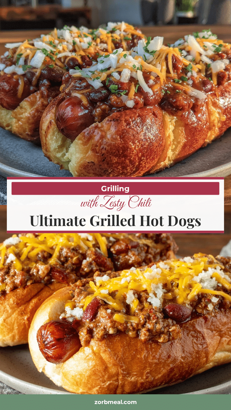 grilled hot dogs with homemade chili recipe