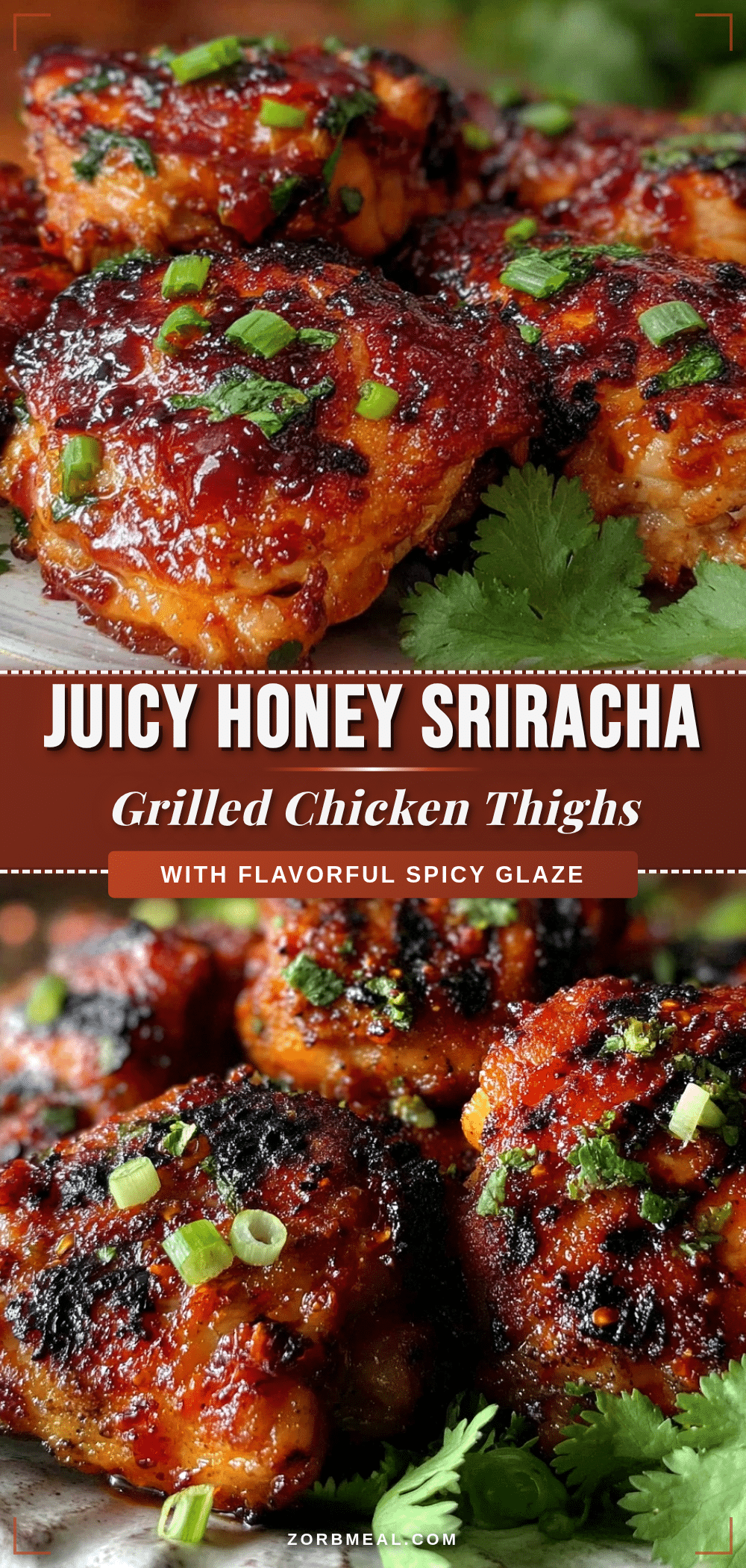 honey sriracha grilled chicken thighs recipe