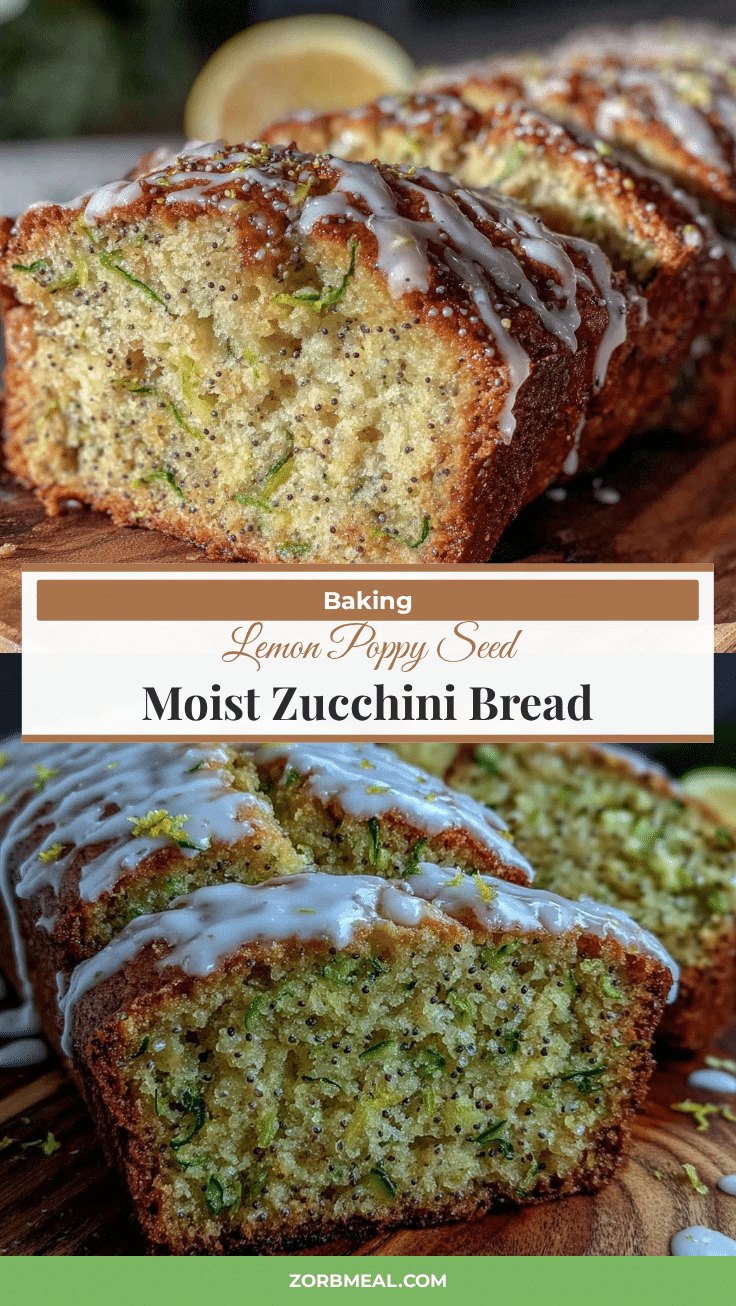 lemon poppy seed zucchini bread recipe