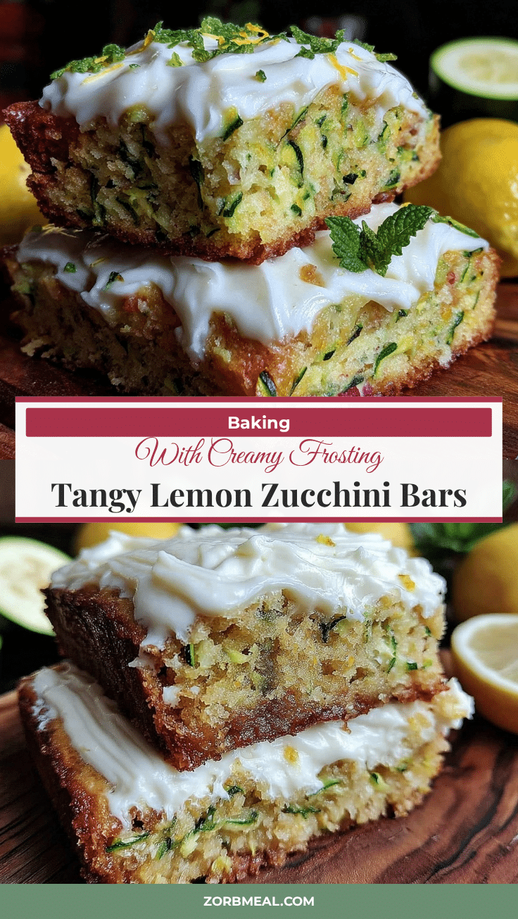 moist lemon zucchini bars recipe
