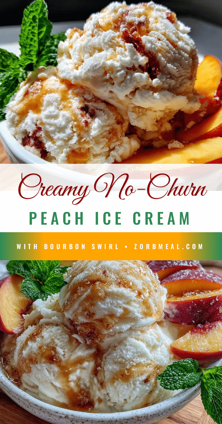 no-churn fresh peach ice cream recipe