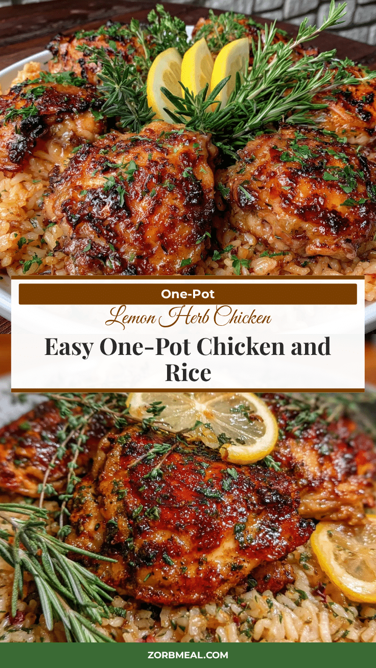 one-pot lemon herb chicken and rice recipe