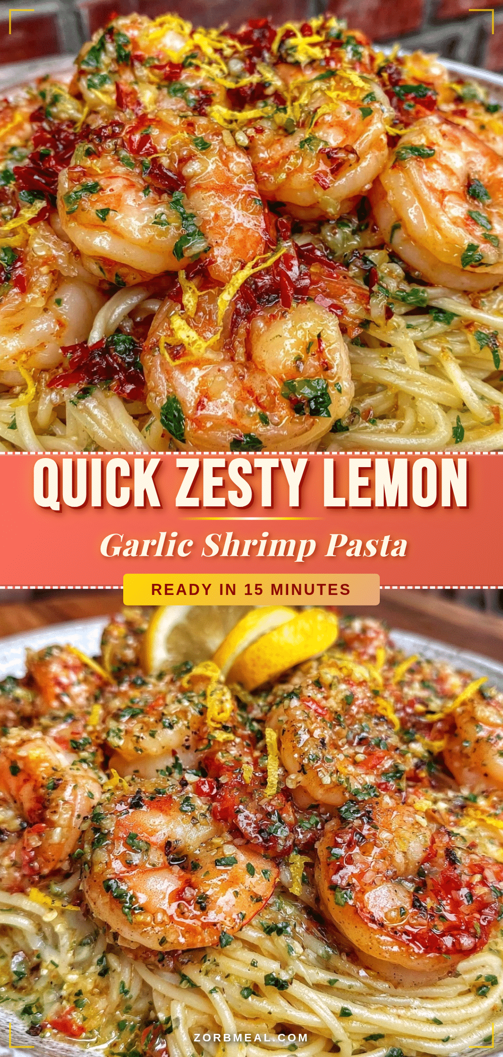 quick lemon garlic shrimp pasta recipe