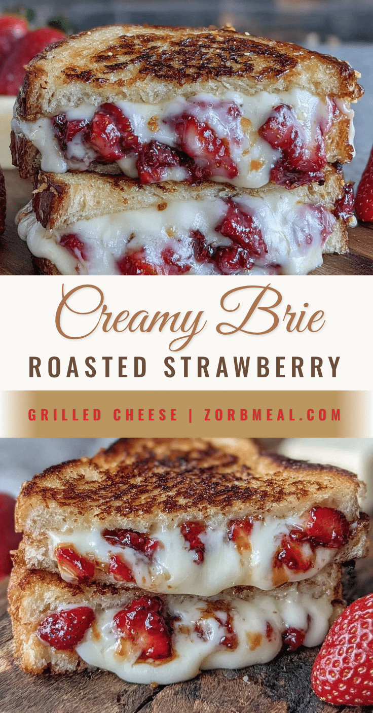 roasted strawberry and brie grilled cheese recipe