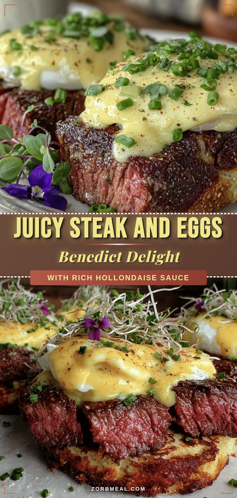 steak and eggs benedict recipe