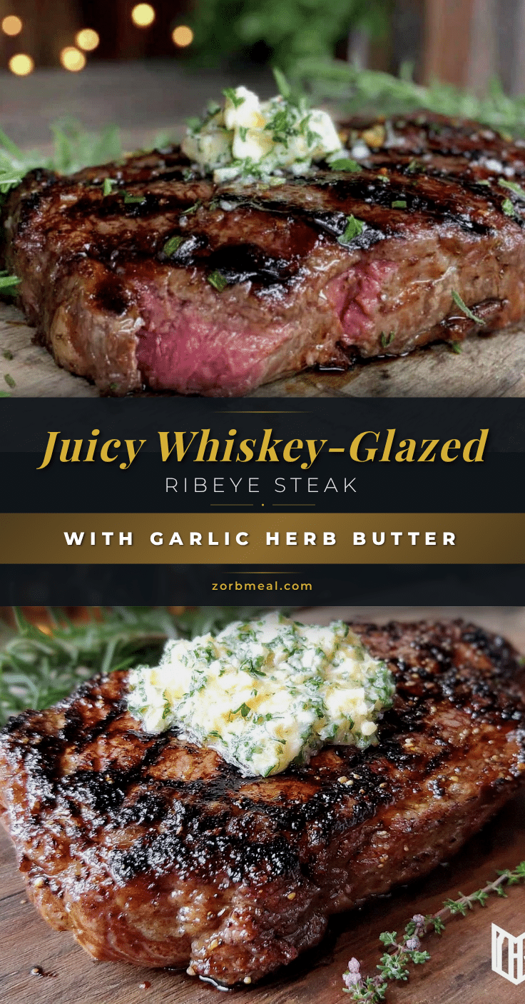 whiskey-glazed ribeye steak recipe