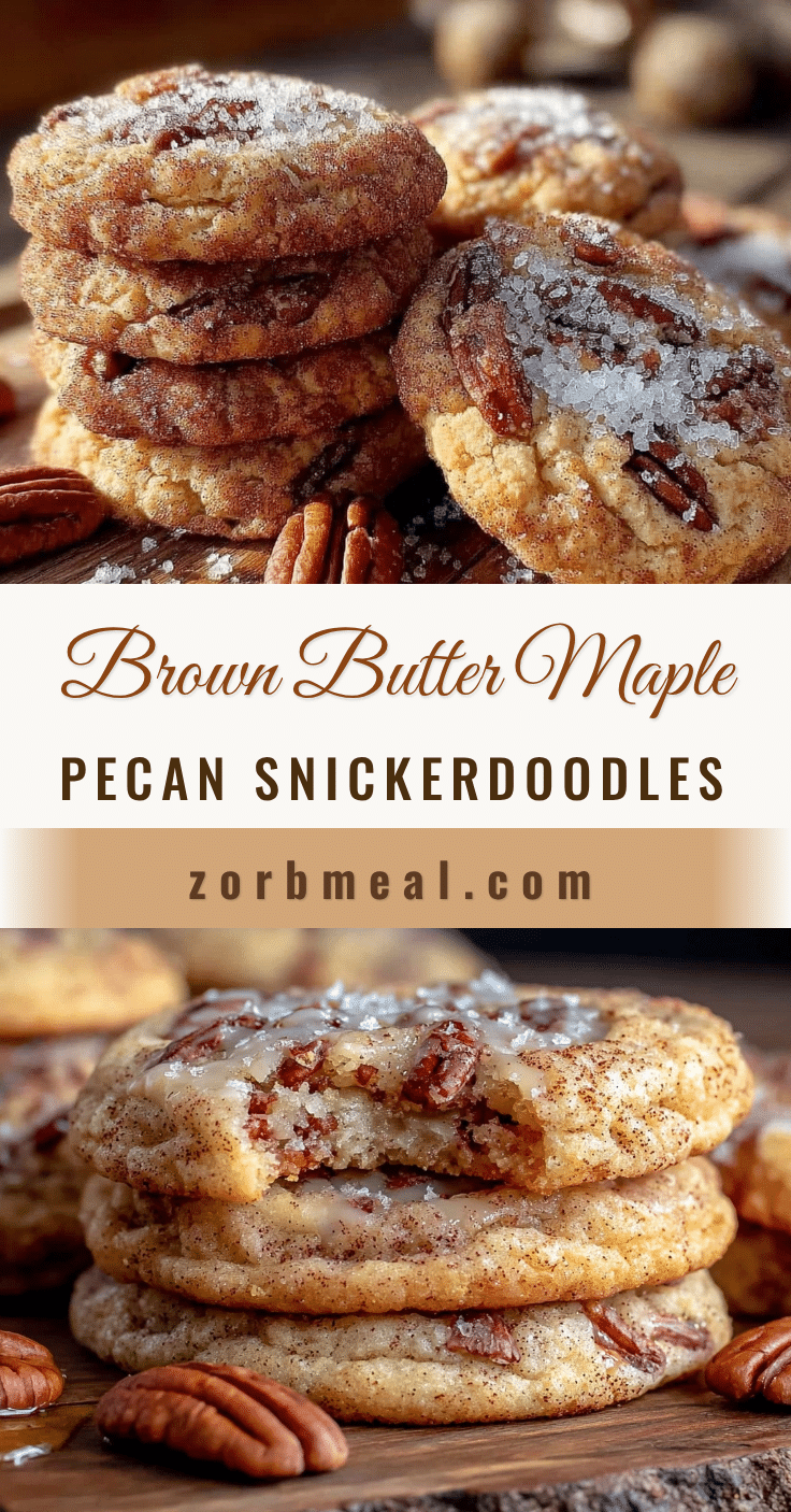 brown butter maple pecan snickerdoodle cookies recipe