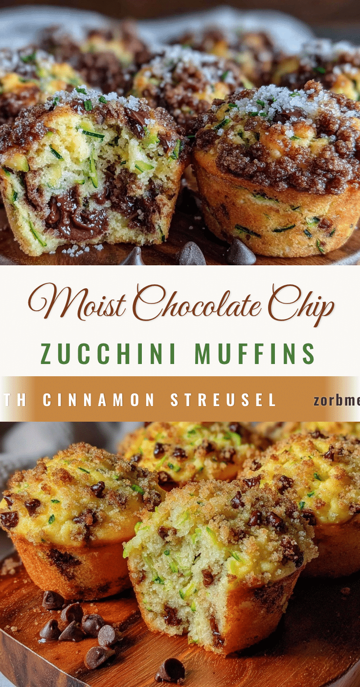 chocolate chip zucchini muffins recipe